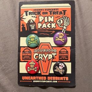 Johnny Cupcakes Coffin Tour Pin Set